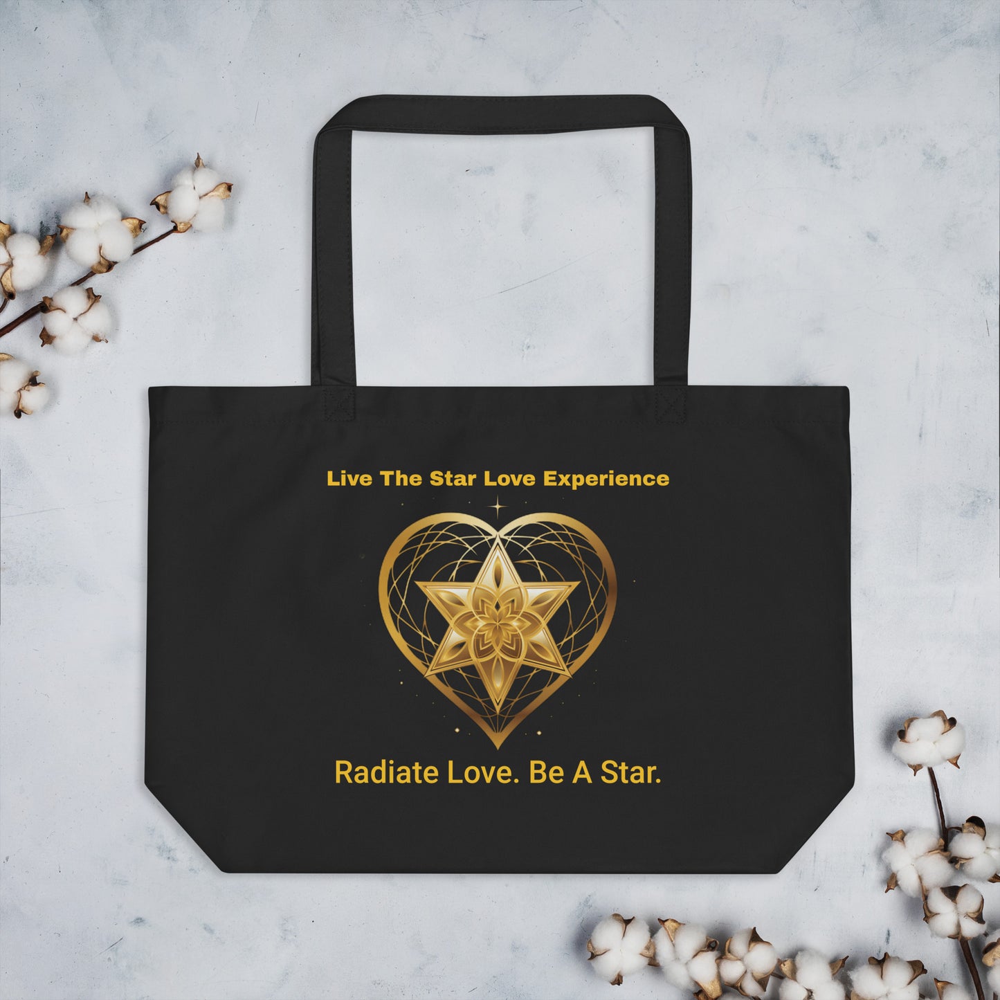Large organic tote bag