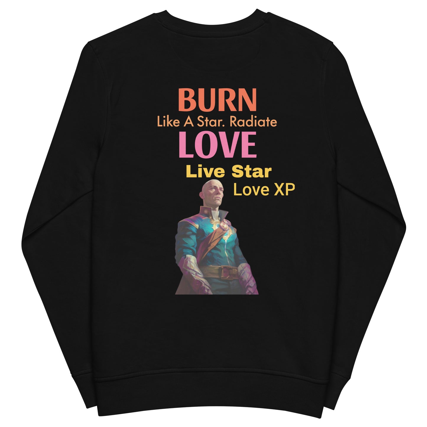 Star Love Heroes Unisex organic sweatshirt